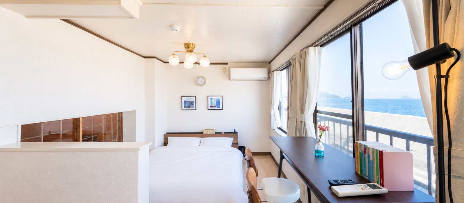 The Seto Inland Sea seen across the counter